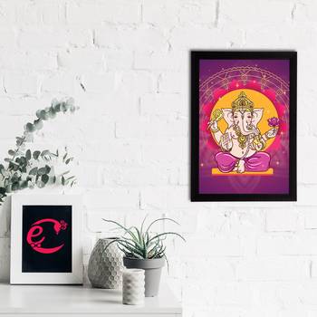 eCraftIndia Lord Ganesha Satin Matt Texture UV Art Painting 2