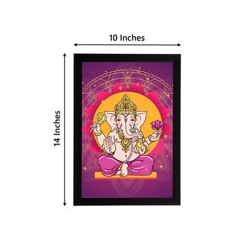 eCraftIndia Lord Ganesha Satin Matt Texture UV Art Painting 4