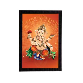 eCraftIndia Lord Ganesha Satin Matt Texture UV Art Painting 1