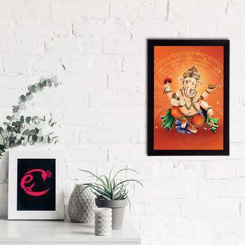 eCraftIndia Lord Ganesha Satin Matt Texture UV Art Painting 2
