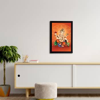 eCraftIndia Lord Ganesha Satin Matt Texture UV Art Painting 3