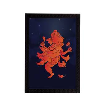 eCraftIndia Lord Ganesha Satin Matt Texture UV Art Painting 1