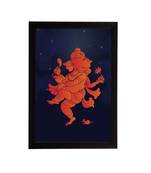 eCraftIndia Lord Ganesha Satin Matt Texture UV Art Painting