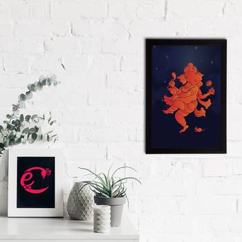 eCraftIndia Lord Ganesha Satin Matt Texture UV Art Painting 2