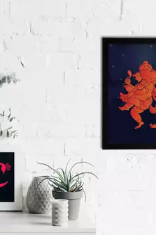 eCraftIndia Lord Ganesha Satin Matt Texture UV Art Painting