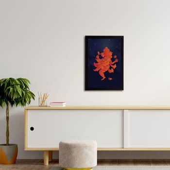 eCraftIndia Lord Ganesha Satin Matt Texture UV Art Painting 3