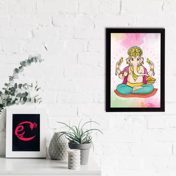 eCraftIndia Lord Ganesha Satin Matt Texture UV Art Painting 2