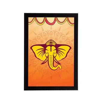 eCraftIndia Lord Ganesha Satin Matt Texture UV Art Painting 1