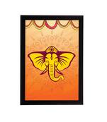 eCraftIndia Lord Ganesha Satin Matt Texture UV Art Painting