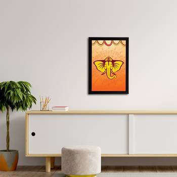 eCraftIndia Lord Ganesha Satin Matt Texture UV Art Painting 3