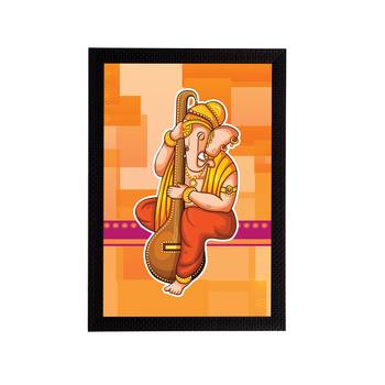 eCraftIndia Lord Ganesha Satin Matt Texture UV Art Painting 1