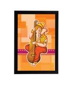 eCraftIndia Lord Ganesha Satin Matt Texture UV Art Painting