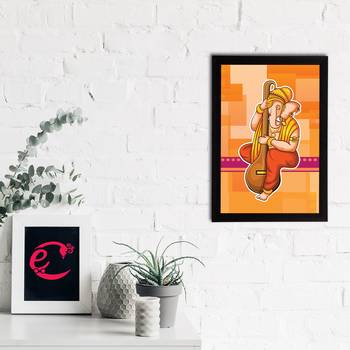 eCraftIndia Lord Ganesha Satin Matt Texture UV Art Painting 2