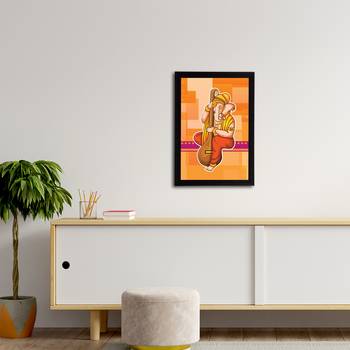 eCraftIndia Lord Ganesha Satin Matt Texture UV Art Painting 3
