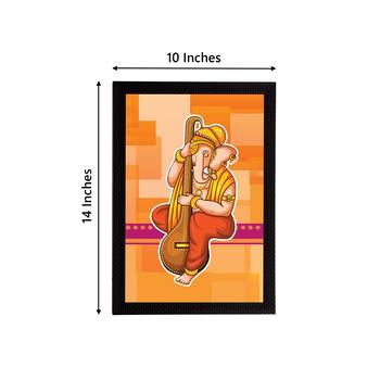 eCraftIndia Lord Ganesha Satin Matt Texture UV Art Painting 4