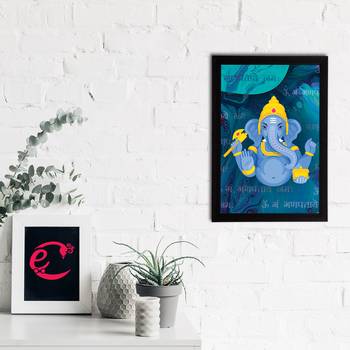 eCraftIndia Lord Ganesha Satin Matt Texture UV Art Painting 2