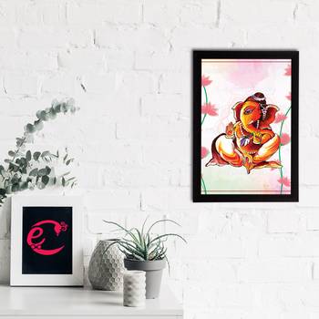 eCraftIndia Lord Ganesha Satin Matt Texture UV Art Painting 2