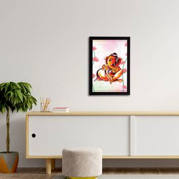 eCraftIndia Lord Ganesha Satin Matt Texture UV Art Painting 3