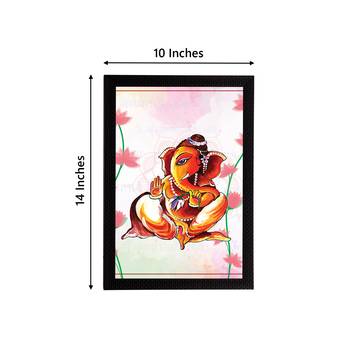 eCraftIndia Lord Ganesha Satin Matt Texture UV Art Painting 4