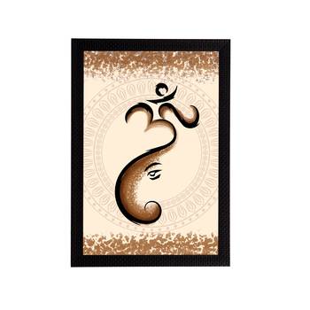 eCraftIndia Lord Ganesha Satin Matt Texture UV Art Painting 1