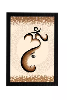 eCraftIndia Lord Ganesha Satin Matt Texture UV Art Painting