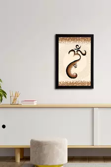 eCraftIndia Lord Ganesha Satin Matt Texture UV Art Painting