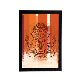 eCraftIndia Lord Ganesha Satin Matt Texture UV Art Painting 1
