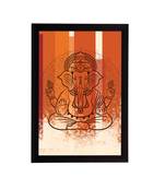 eCraftIndia Lord Ganesha Satin Matt Texture UV Art Painting