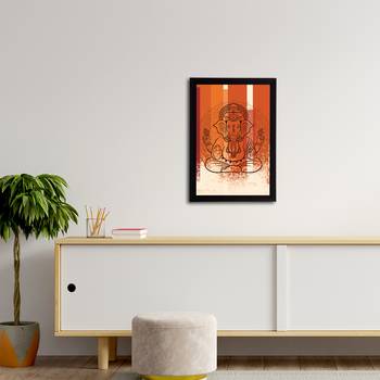 eCraftIndia Lord Ganesha Satin Matt Texture UV Art Painting 3