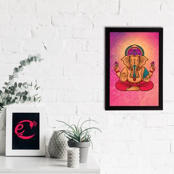 eCraftIndia Lord Ganesha Satin Matt Texture UV Art Painting 2
