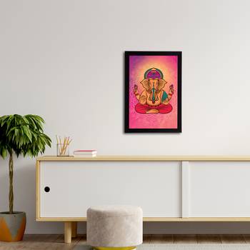 eCraftIndia Lord Ganesha Satin Matt Texture UV Art Painting 3