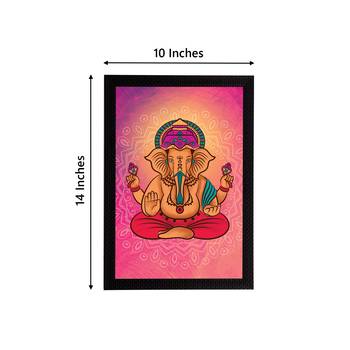 eCraftIndia Lord Ganesha Satin Matt Texture UV Art Painting 4