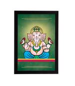 eCraftIndia Lord Ganesha Satin Matt Texture UV Art Painting