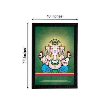 eCraftIndia Lord Ganesha Satin Matt Texture UV Art Painting 4