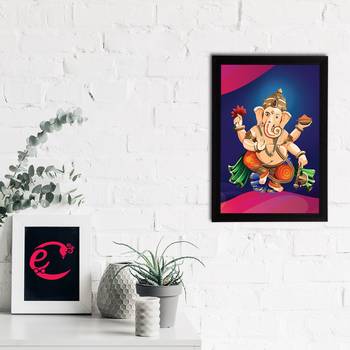 eCraftIndia Lord Ganesha Satin Matt Texture UV Art Painting 2