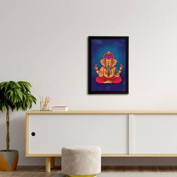 eCraftIndia Lord Ganesha Satin Matt Texture UV Art Painting 3