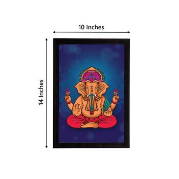 eCraftIndia Lord Ganesha Satin Matt Texture UV Art Painting 4