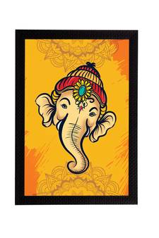 eCraftIndia Lord Ganesha Satin Matt Texture UV Art Painting