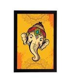 eCraftIndia Lord Ganesha Satin Matt Texture UV Art Painting