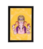 eCraftIndia Lord Ganesha Satin Matt Texture UV Art Painting