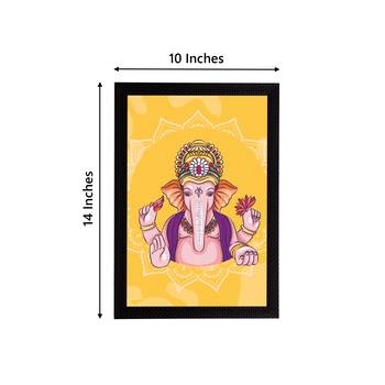 eCraftIndia Lord Ganesha Satin Matt Texture UV Art Painting 4