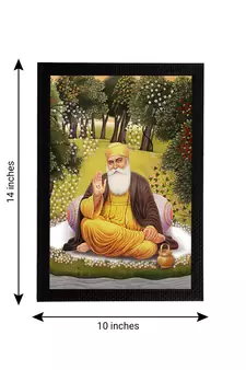 eCraftIndia Gurunanak Sahib Satin Matt Texture UV Art Painting