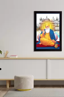 eCraftIndia Gurunanak Sahib Satin Matt Texture UV Art Painting