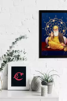eCraftIndia Gurunanak Sahib Satin Matt Texture UV Art Painting