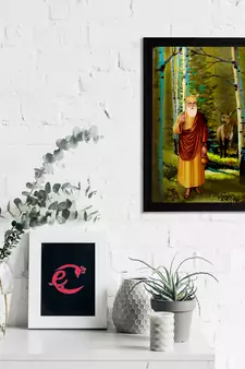 eCraftIndia Gurunanak Sahib Satin Matt Texture UV Art Painting