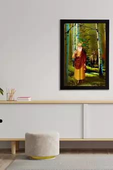 eCraftIndia Gurunanak Sahib Satin Matt Texture UV Art Painting