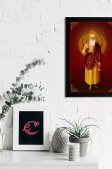 eCraftIndia Gurunanak Sahib Satin Matt Texture UV Art Painting