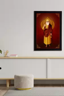 eCraftIndia Gurunanak Sahib Satin Matt Texture UV Art Painting