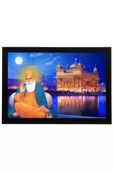 eCraftIndia Gurunanak Sahib Satin Matt Texture UV Art Painting