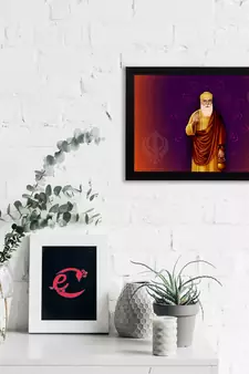 eCraftIndia Gurunanak Sahib Satin Matt Texture UV Art Painting